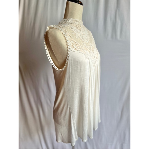 Bobeau Large Boho Ivory Tank Top - Picture 2 of 5
